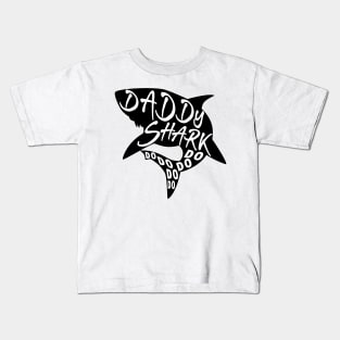 Daddy Shark (Baby Shark) - Minimal Lyrics Shirt Kids T-Shirt